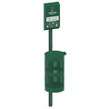 Pet Waste Disp. Station, Green, 3-1/2 gal.