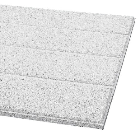 Cirrus Ceiling Tile, 24 in W x 48 in L, Beveled Tegular, 9/16 in Grid Size, 6 PK