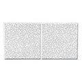 Cortega Ceiling Tile, 24 in W x 48 in L, Angled Tegular, 15/16 in Grid Size, 8 PK