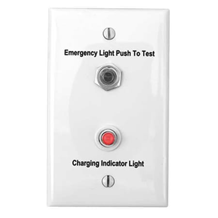 Rmt Tst Sw, Steel, White, 2 13/16, Emrg Lght