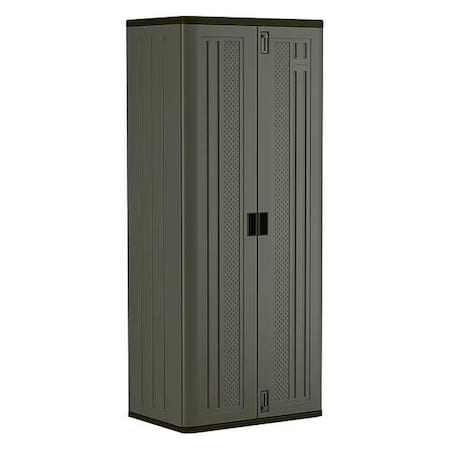 Shelving Storage Cabinet, 72 in H, 30 in W, 20-1/4 in D, Recessed Pull, Padlock Hasp, 3 Shelves