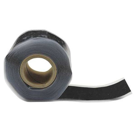 Repair Tape, Silicone, Black, 4 yd L, 1 in W