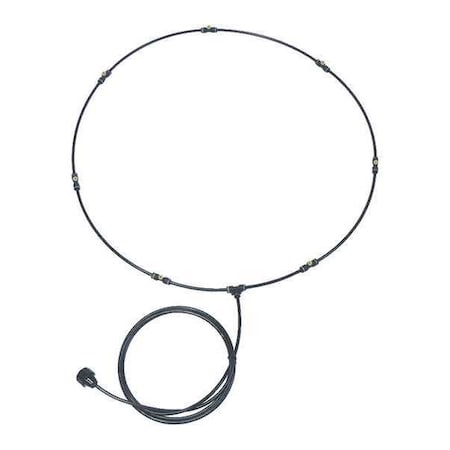 Misting Ring Kit, 31 in Blade Dia, Polyethylene, Black