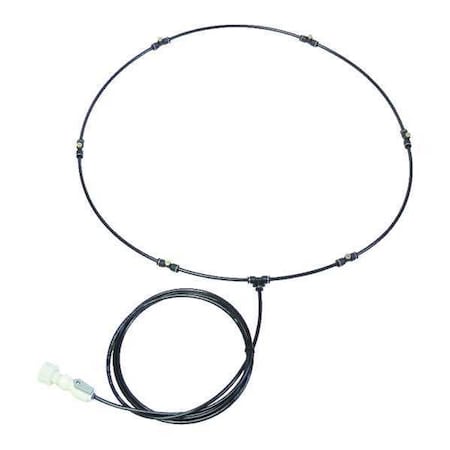 Misting Ring Kit, 26 in Blade Dia, Polyethylene, Black