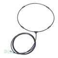 Misting Ring Kit, 18 in Blade Dia, Polyethylene, Black