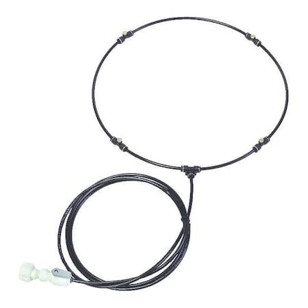 Misting Ring Kit, 18 in Blade Dia, Polyethylene, Black