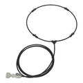 Misting Ring Kit, 15 in Blade Dia, Polyethylene, Black