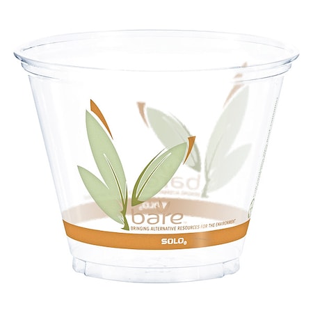 Disp Cold Cup, 10 oz, White/Green, PK1000