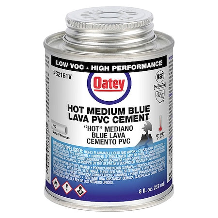 Cement, Brush-Top Can, 8 fl oz, Blue