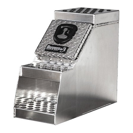 24x28x30 Inch Heavy Duty Diamond Tread Aluminum Step Box