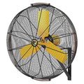Standard-Duty Industrial Fan, Variable Speeds, Black, Controller, Mount