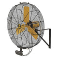 Standard-Duty Industrial Fan, Variable Speeds, Black, Controller, Mount