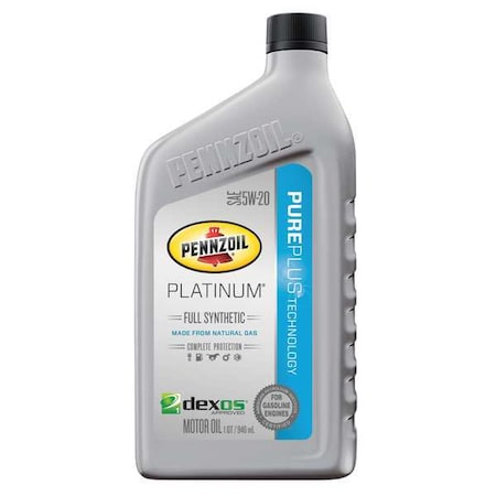 Engine Oil, 5W-20, Synthetic, Platinum, 1 Qt.