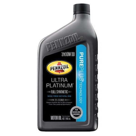 Engine Oil, 10W-30, Synthetic, Ultra Platinum, 1 Qt.