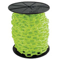 Plastic Chain, Safety Green, 200 ft Length, Gloss