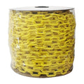 Plastic Chain, Yellow, Outdoor or Indoor, 1 1/2 in x 200 ft, Polyethylene