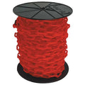 Plastic Chain, Red, 125 ft Length, Gloss