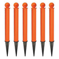 Ground Post, Orange, Non-Reflective, PK6