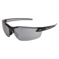 Zorge G2, Safety Glasses, Anti-Scratch, Gray Mirror Lens, Black Frame, Half-Frame