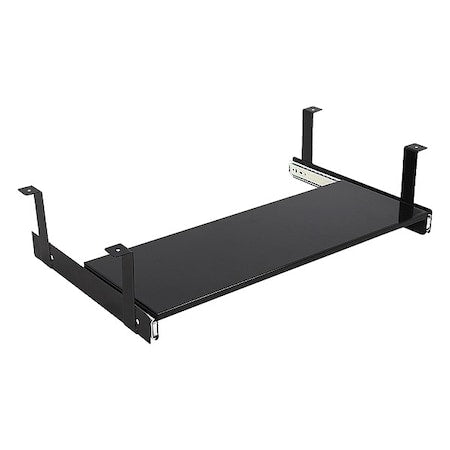 Metal Keyboard Tray with Tilt, Steel, Blk