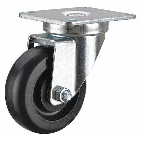 Swivel NSF-Listed Plate Caster, 450 lb., NSF-Listed Plate Type B