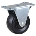 Rigid Plate Caster, Rubber, 2 in., 150 lb.