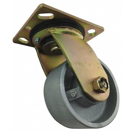 Swivel Plate Cstr, Cast Iron, 4 in, 1000 lb