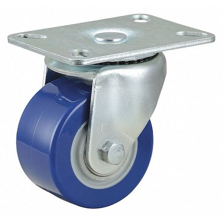 Swivel Plt Cstr, Polyurethane, 3 in, 450 lb