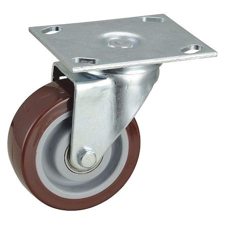 Swivel NSF-Listed Plate Caster, 375 lb., Ball Bearing