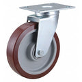 Swivel NSF-Listed Plate Caster, 450 lb., NSF-Listed Plate Type B