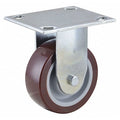 Rgd NSF-Listed Plate Cstr, Polyurethane, 4 in, 375 lb.