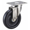 Swivel NSF-Listed Plate Caster, 450 lb., NSF-Listed Plate Type A