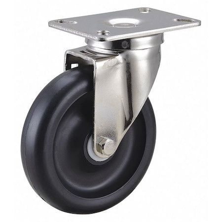 Swivel NSF-Listed Plate Caster, 450 lb., NSF-Listed Plate Type A