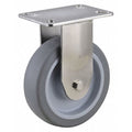 Rigid NSF-Listed Plate Caster, TPR, 5 in., 300 lb.