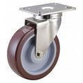 Swivel NSF-Listed Plate Caster, 450 lb., NSF-Listed Plate Type A
