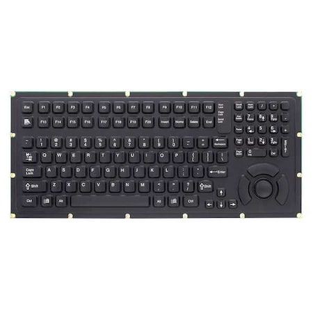 Industrial Keyboard, Corded, USB/PS2