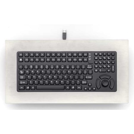 Keyboard, Stainless Steel Panel Mount, USB