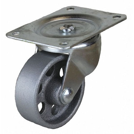 Swivel Plate Cstr, Cast Iron, 4 in, 450 lb.