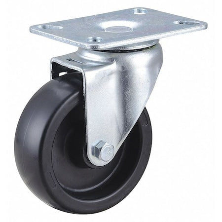 Swivel NSF-Listed Plate Caster, 300 lb., NSF-Listed Plate Type A