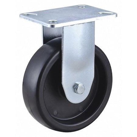 Rigid NSF-Listed Plate Caster, 5 in. Dia., 350 lb.