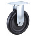 Rigid NSF-Listed Plate Caster, 6 in. Dia., 400 lb.