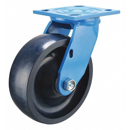 Swivel NSF-Listed Plate Caster, 900 lb., 55 Shore D