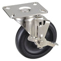 Swivel NSF-Listed Plate Cstr w/Brake, NSF-Listed Plate Type A
