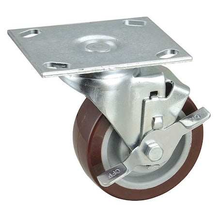 Swivel NSF-Listed Plate Cstr w/Brke, NSF-Listed Plate Type B
