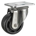 Swivel NSF-Listed Plate Caster, Glass Filled Nylon, 4in, 275lb