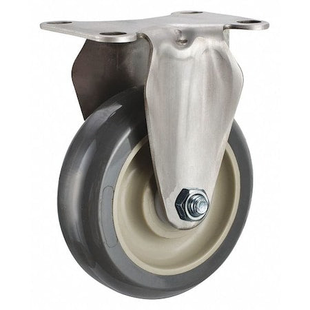 Rgd NSF-Listed Plate Cstr, Polyurethane, 4 in, 350 lb.