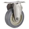 Rigid NSF-Listed Plate Caster, TPR, 5 in., 325 lb.