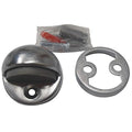 Dome Door Stop, Satin Chrome, 1-3/4 Dia.
