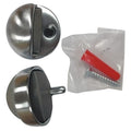 Dome Door Stop, Floor-Mount, Satin Chrome