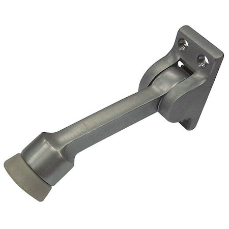Lever Door Holder, Stn Chrome, Solid Brass